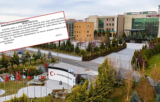 KAYÜ'den düzeltme ilanı: O kadrolar için başvuru süresi uzatıldı!