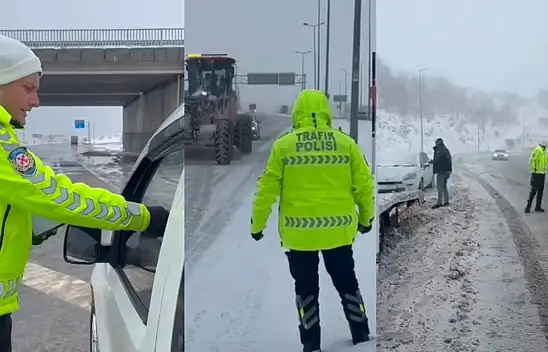 Kış şartlarında trafikte sıkı denetim