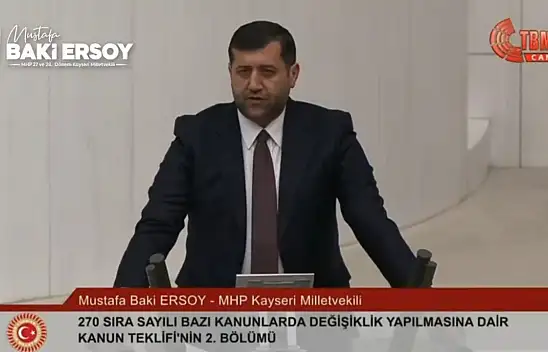 MHP'li Baki Ersoy TBMM Genel Kurulu'nda önemli açıklamalarda bulundu: Futboldaki iddialarda son durum!