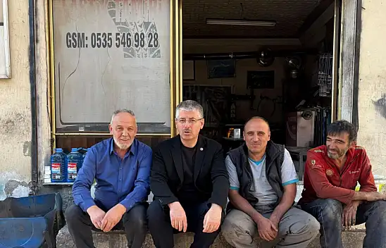 Milletvekili Çopuroğlu'ndan esnaf ziyareti: 'Şöyle otur hele dediler, oturduk'