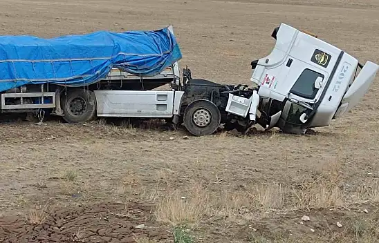 Tır şarampole yuvarlandı: Burnu bile kanamadı!