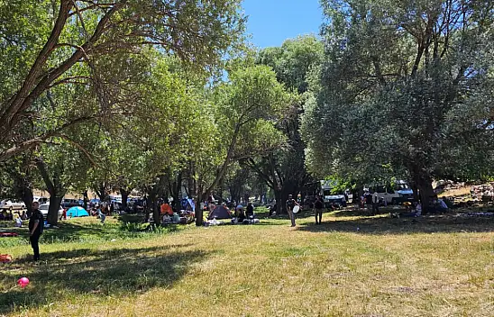 Sıcaktan bunalan oraya akın etti