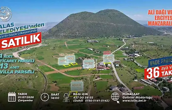 Talas Belediyesi'nden ev ve arsa sahibi olmak isteyenlere büyük fırsat