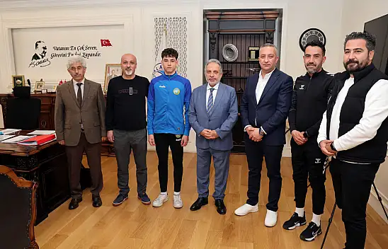 Talas Belediyespor'da önemli başarı - Milli gururdan Yalçın'a ziyaret!