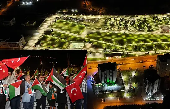 Talas Millet Bahçesi'nde sesler Gazze için yükseldi!