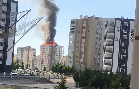 Talas'ta korkutan yangın: 1 ölü