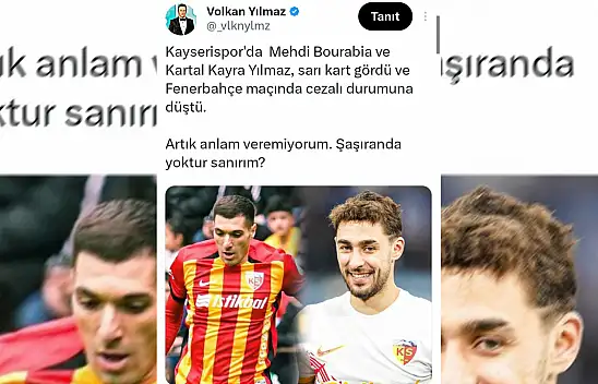 Volkan Yılmaz'ın Tweetine Kayserispor taraftarından fırtına gibi tepki: Asıl sana yazık!