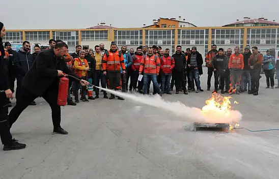 Yangın Tatbikatı Heyecanlı Anlara Sahne Oldu