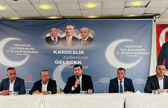 Yeşilhisar'da MHP İlçe Başkanı Çayabatmaz güven tazeledi