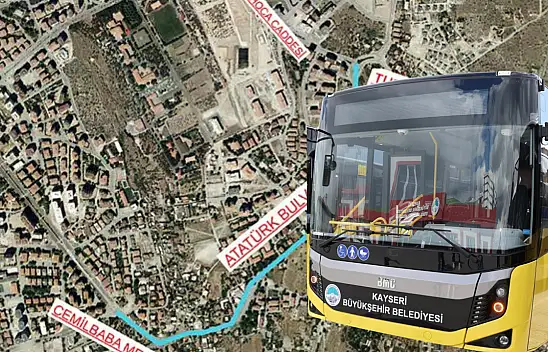 Yol çalışması nedeniyle Talas'ta otobüslerin güzergahları değişiyor!