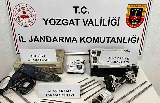Yozgat'ta kaçak kazı yapan şahıslar suçüstü!