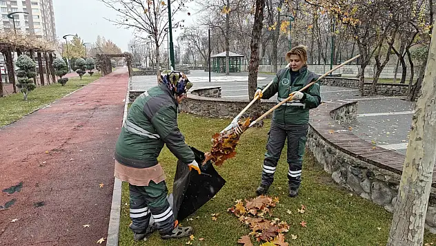 Kocasinan'da parklara kadın eli değiyor