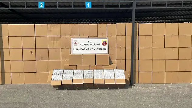 Adana'da 16 milyon 400 bin kaçak makaron ele geçirildi