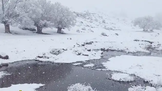 3 ilçede kar yağışı etkili oldu