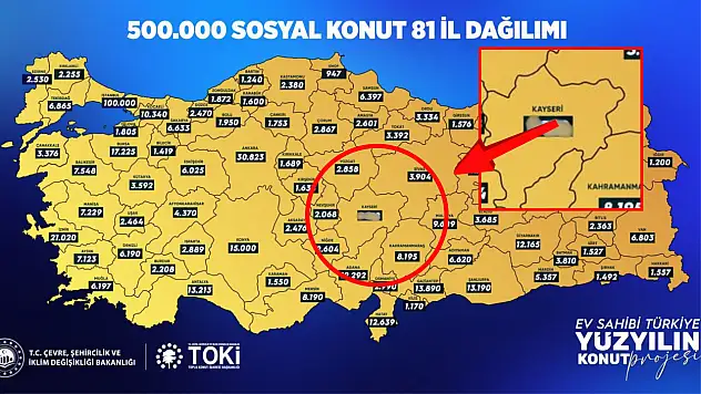 500 bin sosyal konut projesinde Kayseri'nin payı belli oldu! İşte beklenen açıklama...