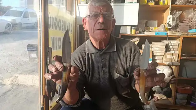 60 yıldır koç boynuzu bıçak üretiyor