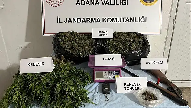 Adana'da kilolarca esrar yakalandı!