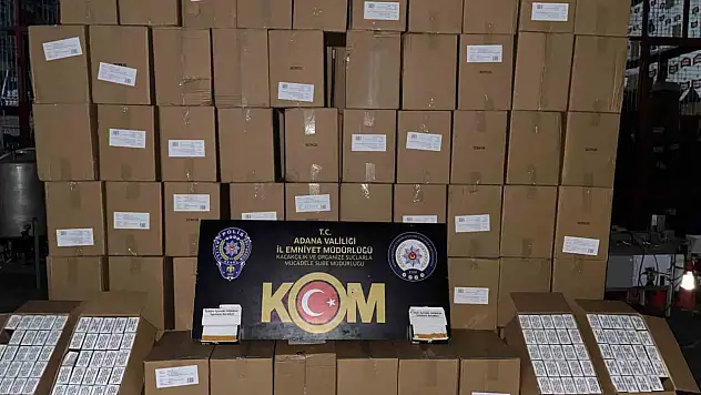 Adana'da 10 milyonluk kaçakçılık operasyonu!