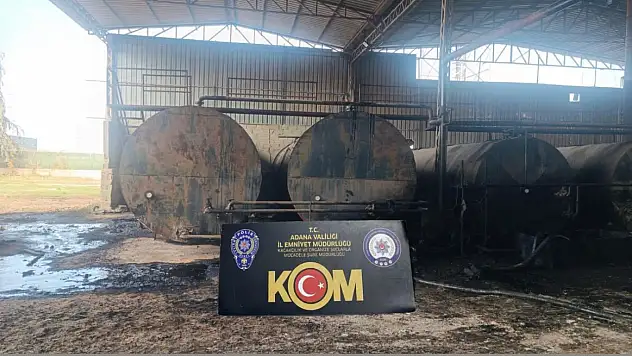 Adana'da kaçak akaryakıt operasyonu