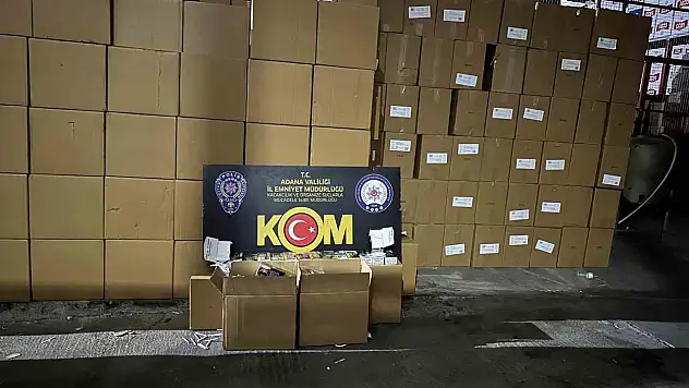 18 Milyon Adet Kaçak Makaron Ele Geçirildi