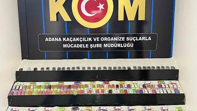 Adana'da 3 Milyon TL'lik kaçakçılık operasyonu