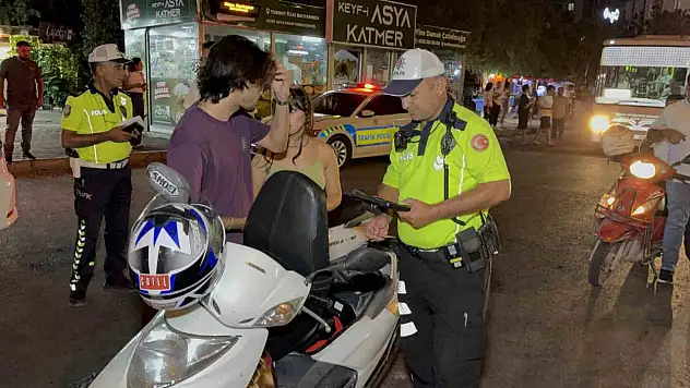 46 motosiklet sürücüsüne 357 bin lira ceza kesildi