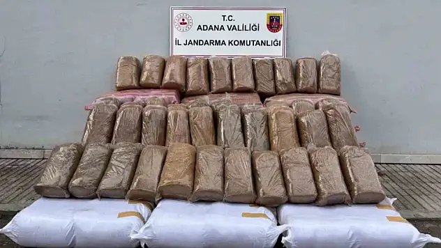 Adana'da bin 140 kilogram kaçak tütüne el kondu!