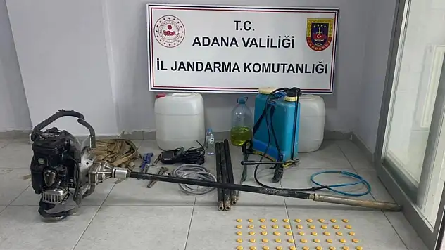 Tufanbeyli'de yarihi kaçak kazı