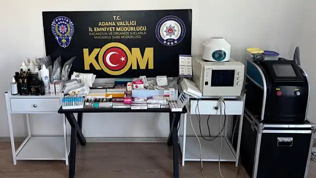 Adana'da kaçak klinik operasyonu