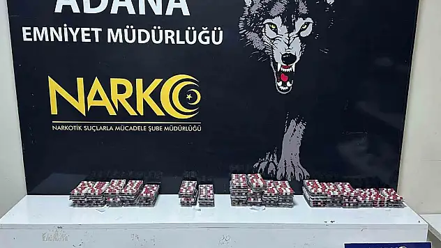 Adana'da uyuşturucu operasyonu! 5 bin 917 hap ele geçirildi