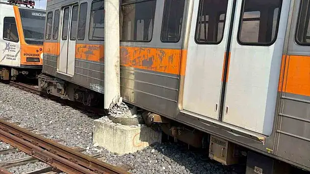 Metro raydan çıktı!