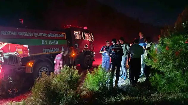 Kozan'da alevlerle 5 saatlik mücadele! Yangın kontrol altına alındı