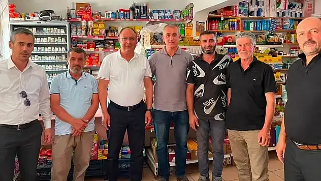 AK Parti Tomarza'da ev ev, esnaf esnaf gezdi