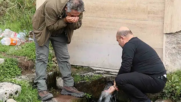 Aksaray'da yeraltından gazlı su fışkırdı!