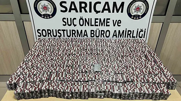 Apartman dairesine yapılan baskında binlerce uyuşturucu hap ele geçirildi!