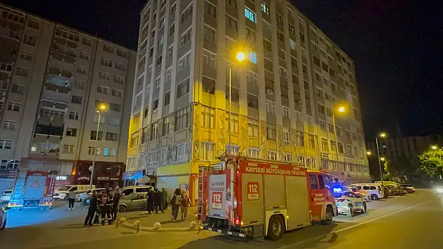 Kayseri'de apartmandaki yanık kokusu ihbarı ekipleri harekete geçirdi