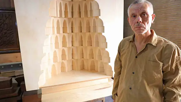 Asırlık mukarnas sanatı Kahramanmaraş'ta ahşapla hayat buluyor