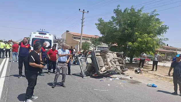 Nevşehir'de astsubayın hayatını kaybettiği feci kaza kamerada
