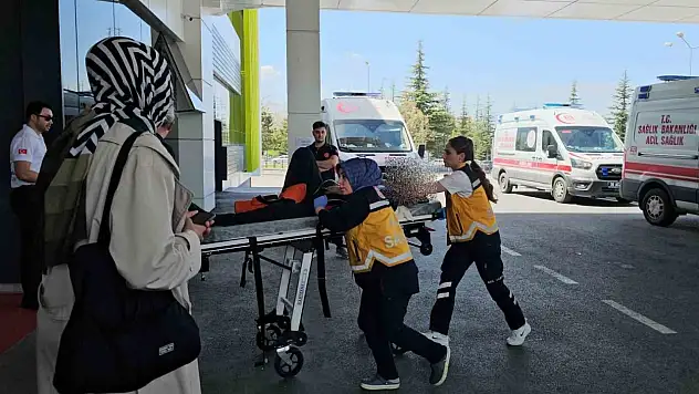 Kayseri'de tüfekle kendine zarar vermek istedi