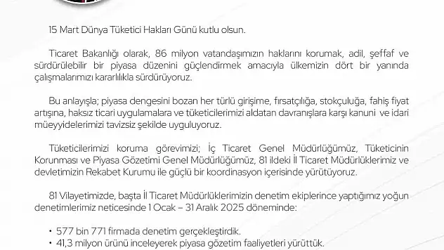 Ticaret Bakanlığı'ndan dev denetim: Binlerce firmaya ceza yağdı