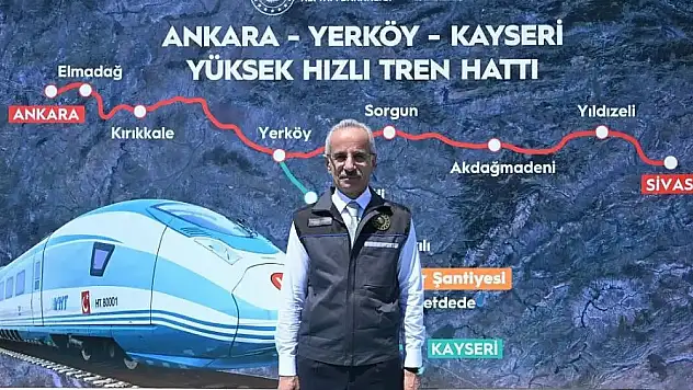 Bakanın Kayseri programı belli oldu: Hızlı Tren şantiyesi ilk sırada!