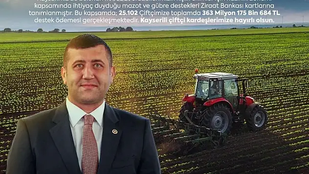 Baki Ersoy'dan çiftçilere tam destek!