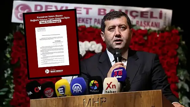 Baki Ersoy Kayseri'deki bağlantı yolunu meclise taşıdı!