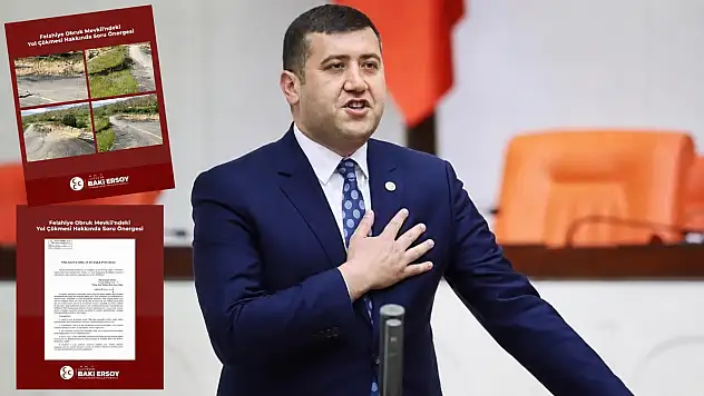 Baki Ersoy yol sorununa da el attı