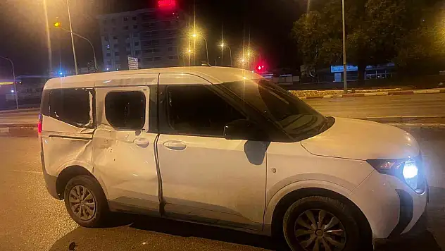 Adana'da başıboş at, araca çarptı