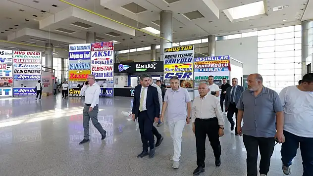 Başkan Büyükkılıç şehir terminalini ziyaret ederek incelemelerde bulundu!
