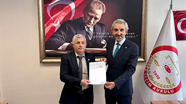 Başkan Navruz mazbatasını aldı