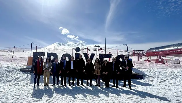 Belçika'dan gelen heyet Erciyes'e hayran kaldı!