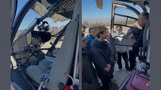 Bilişim Akademisi'nin öğrencileri, havacılık teknolojilerini inceledi