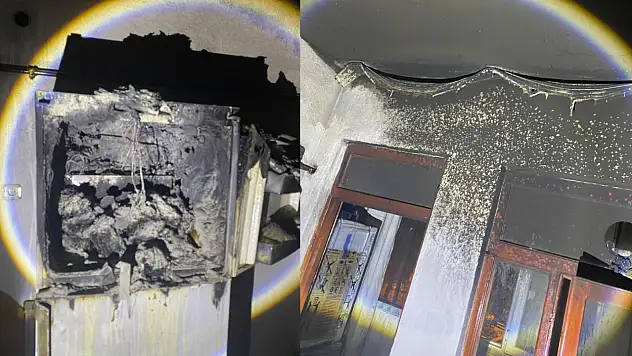 Bomba gibi patlayan buzdolabı paniğe neden oldu